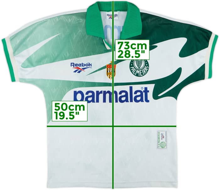 1996-97 Palmeiras Away Shirt #10 - 7/10 - (M)