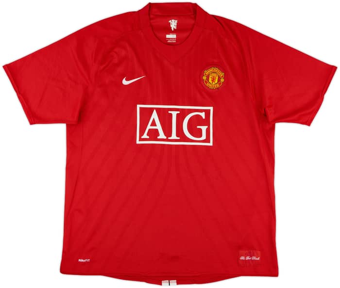 2007-09 Manchester United Home Shirt Rooney #10 - 9/10 - (XL)