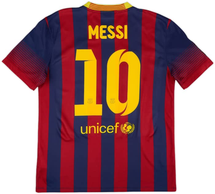 2013-14 Barcelona Home Shirt Messi #10 - 7/10 - (M)
