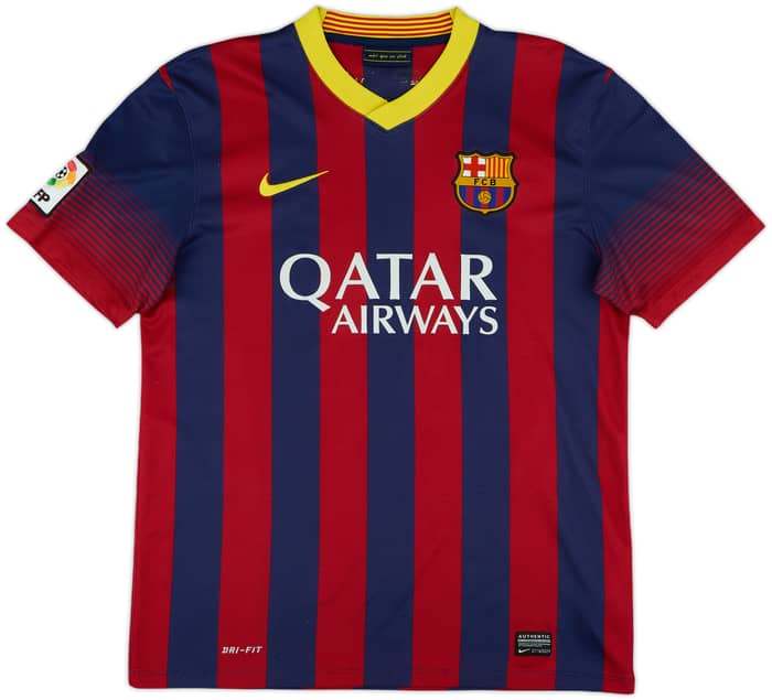 2013-14 Barcelona Home Shirt Messi #10 - 7/10 - (M)