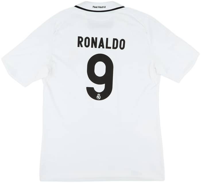 2008-09 Real Madrid Home Shirt Ronaldo #9 - 8/10 - (M)