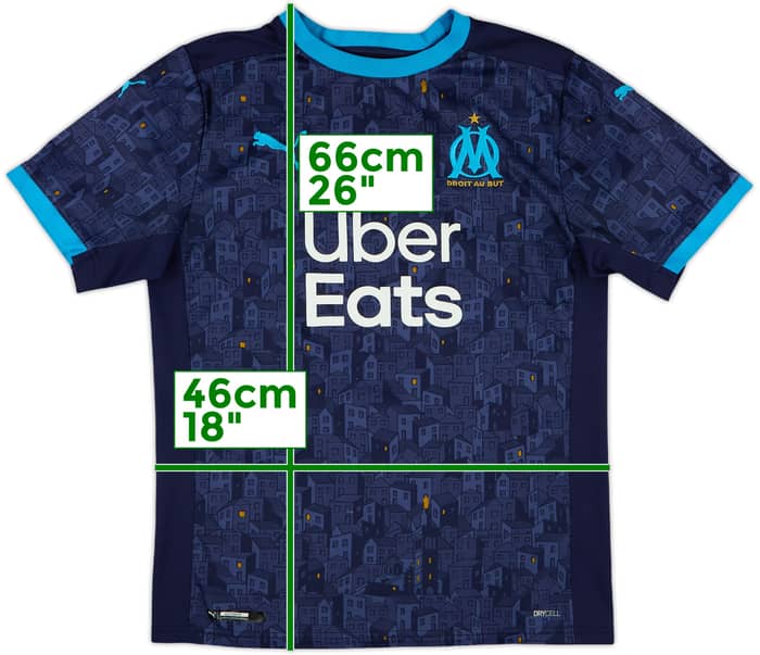2020-21 Olympique Marseille Away Shirt - 8/10 - (S)