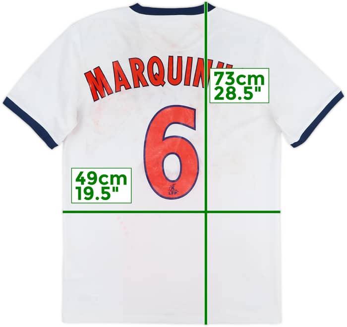 2013-14 Paris Saint-Germain Away Shirt Marquinhos #6 - 4/10 - (S)
