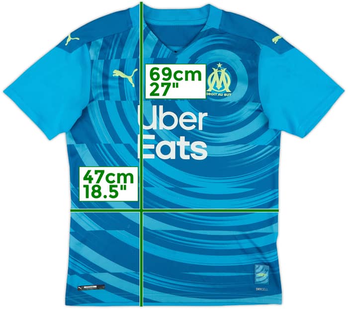 2020-21 Olympique Marseille Third Shirt - 7/10 - (S)