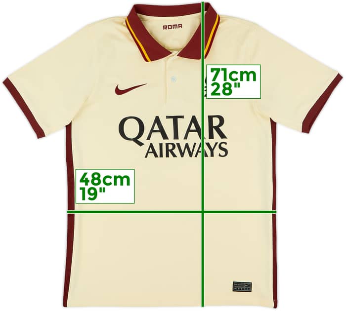 2020-21 Roma Away Shirt - 5/10 - (S)