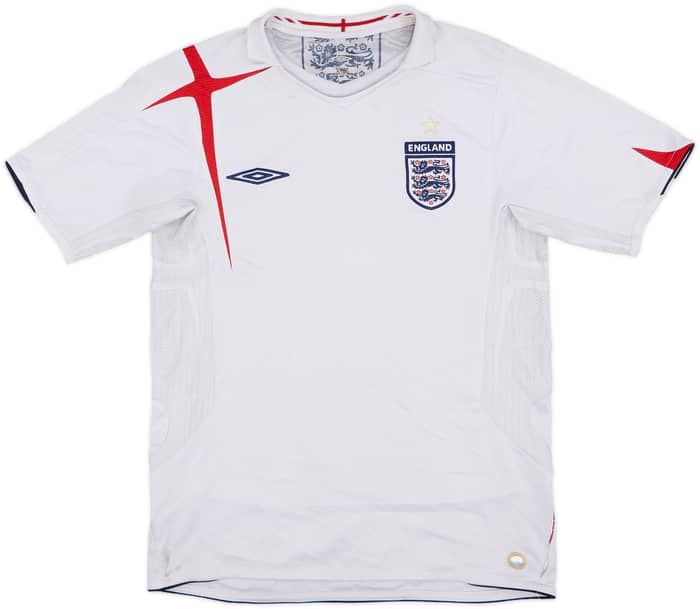 2005-07 England Home Shirt - 4/10 - (S)