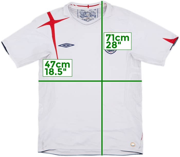 2005-07 England Home Shirt - 4/10 - (S)