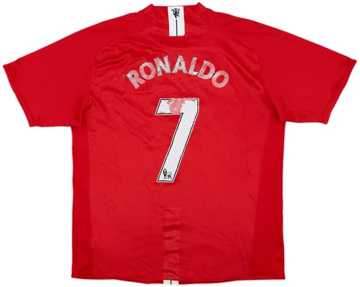 2007-09 Manchester United Home Shirt Ronaldo #7 - 4/10 - (L)