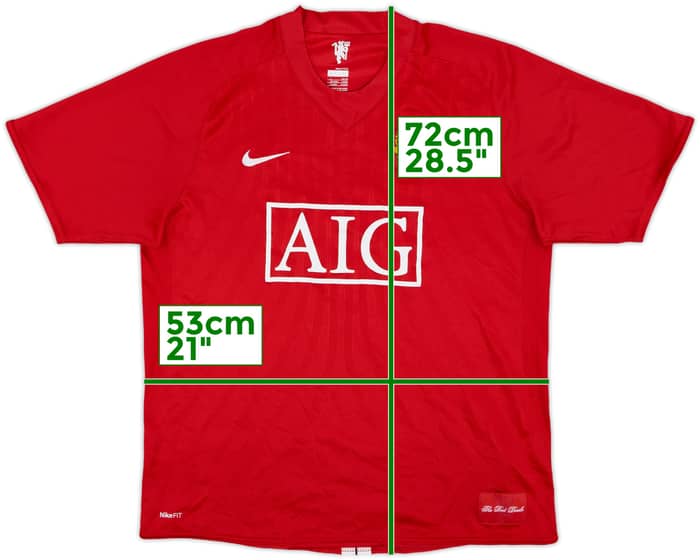 2007-09 Manchester United Home Shirt Ronaldo #7 - 4/10 - (L)