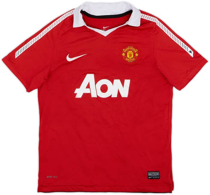 2010-11 Manchester United Home Shirt Van Der Sar #1 - 6/10 - (M.Boys)