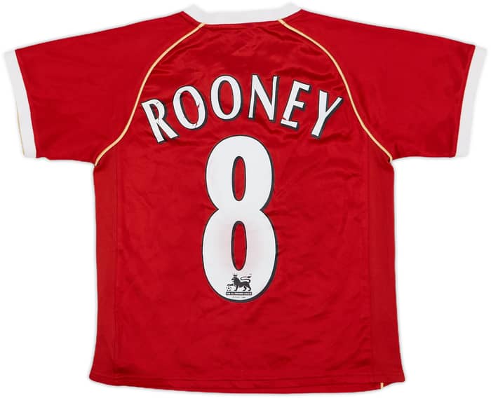 2006-07 Manchester United Home Shirt Rooney #8 - 6/10 - (6-7 Years)