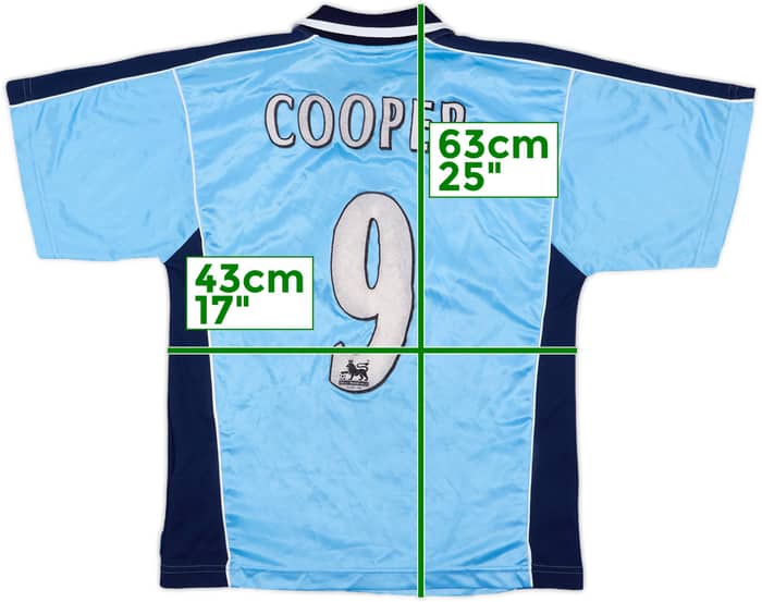 1999-00 Coventry Home Shirt Cooper #9 - 8/10 - (M.Boys)