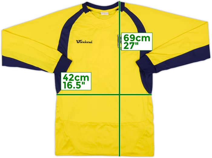 2000s Oxford United Youth Home L/S Shirt #8 - 9/10 - (S)