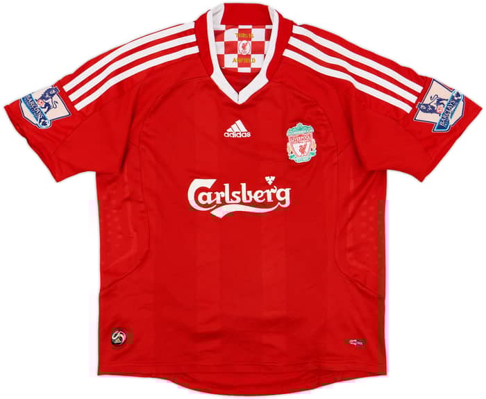 2008-10 Liverpool Home Shirt F. Aurelio #12 - 6/10 - (XL.Boys)