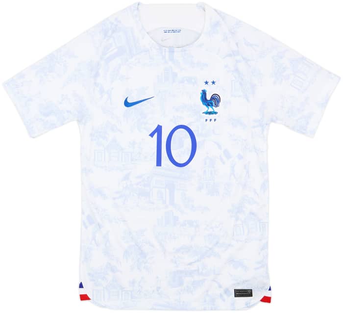 2022-23 France Away Shirt Mbappe #10 - 10/10 - (S)