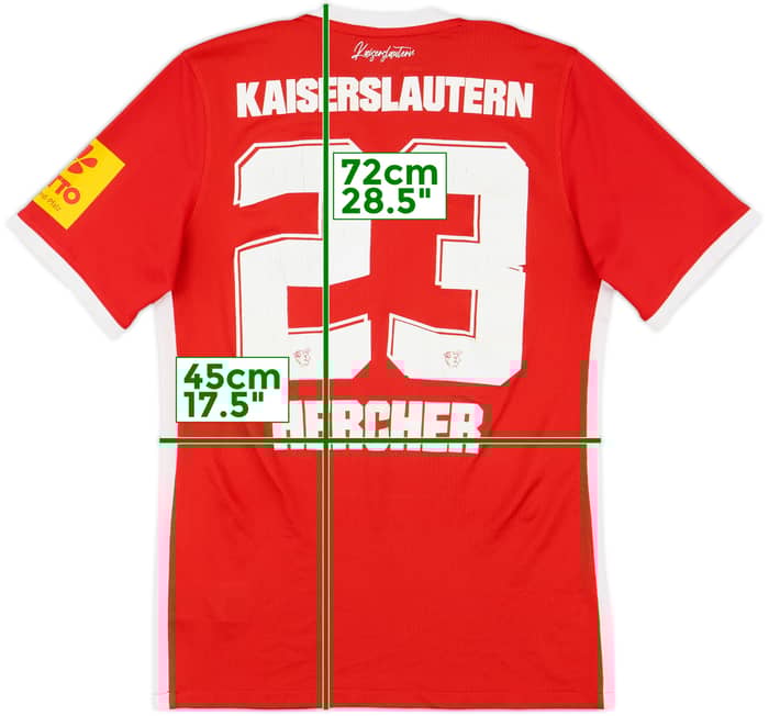 2022-23 Kaiserslautern Home Shirt Hercher #23 - 6/10 - (M)