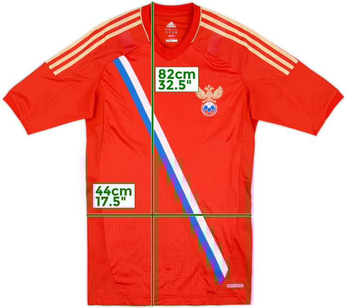 2012-14 Russia Player Issue Techfit Home Shirt - 9/10 - (L)