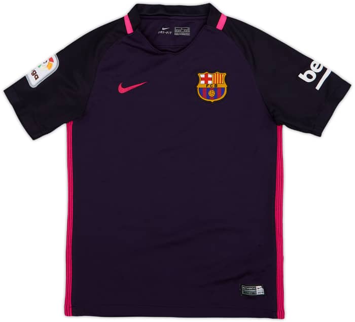 2016-17 Barcelona Away Shirt - 8/10 - (S.Boys)