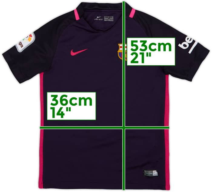 2016-17 Barcelona Away Shirt - 8/10 - (S.Boys)
