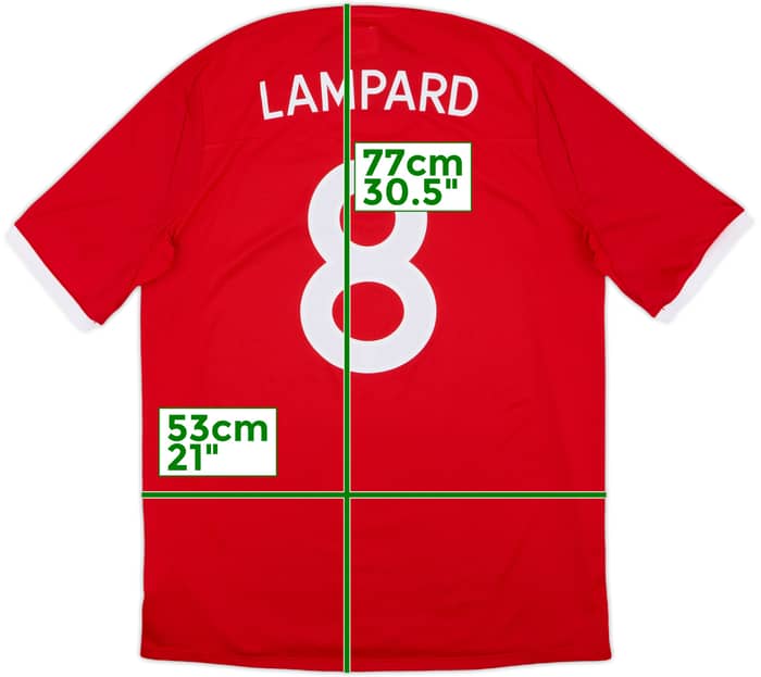 2010-11 England Away Shirt Lampard #8 - 7/10 - (L)