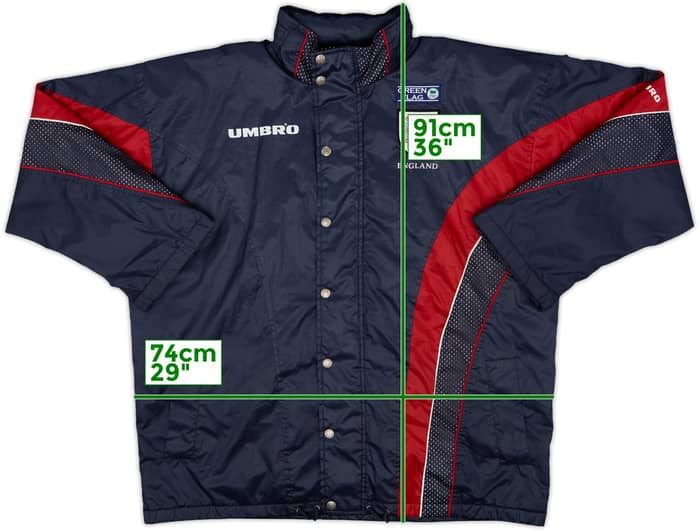 1998-99 England Umbro Hooded Rain Jacket - 6/10 - (XXL)