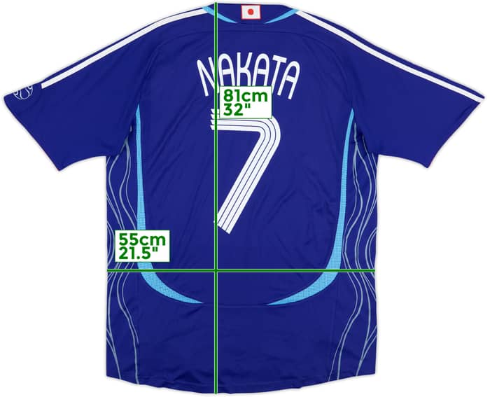 2006-08 Japan Home Shirt Nakata #7 - 6/10 - (L)