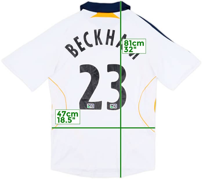 2007-08 LA Galaxy Home Shirt Beckham #23 - 9/10 - (S)