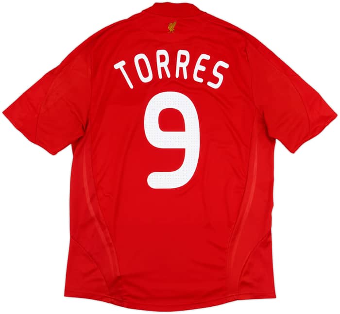 2008-10 Liverpool Home Shirt Torres #9 - 7/10 - (L)