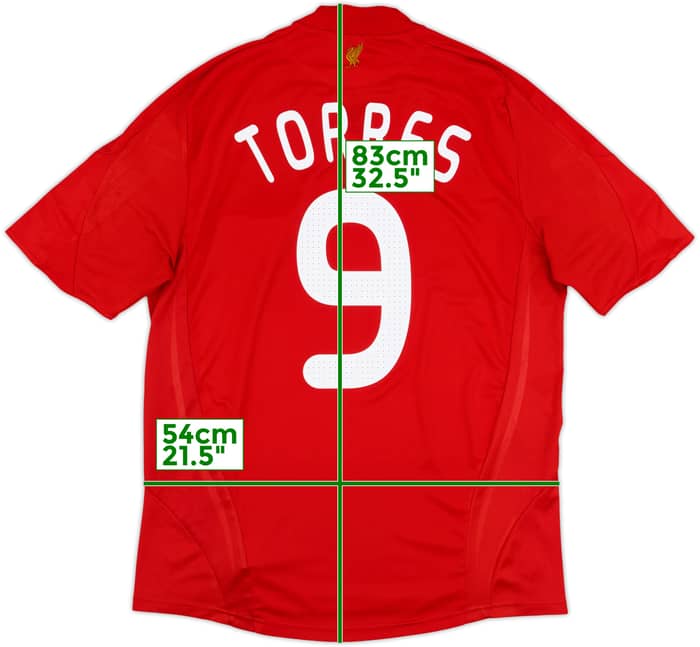 2008-10 Liverpool Home Shirt Torres #9 - 7/10 - (L)