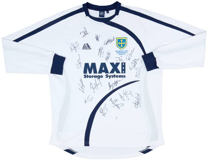 2009-10 Guiseley AFC Squad Signed Centenary Home L/S Shirt - 8/10 - (L)