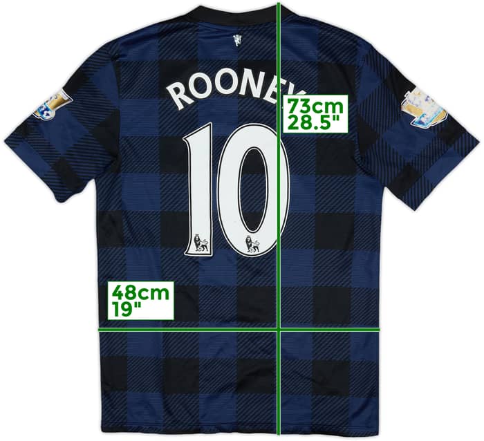 2013-14 Manchester United Away Shirt Rooney #10 - 4/10 - (S)