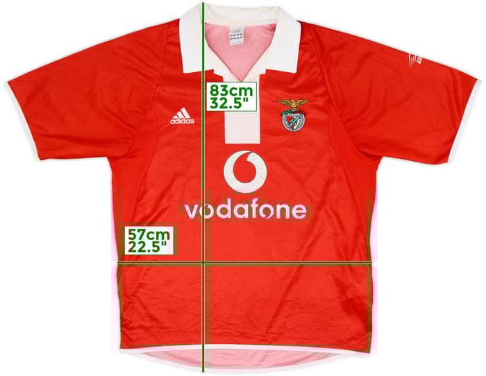 2004-05 Benfica Centenary Home Shirt - 6/10 - (L)