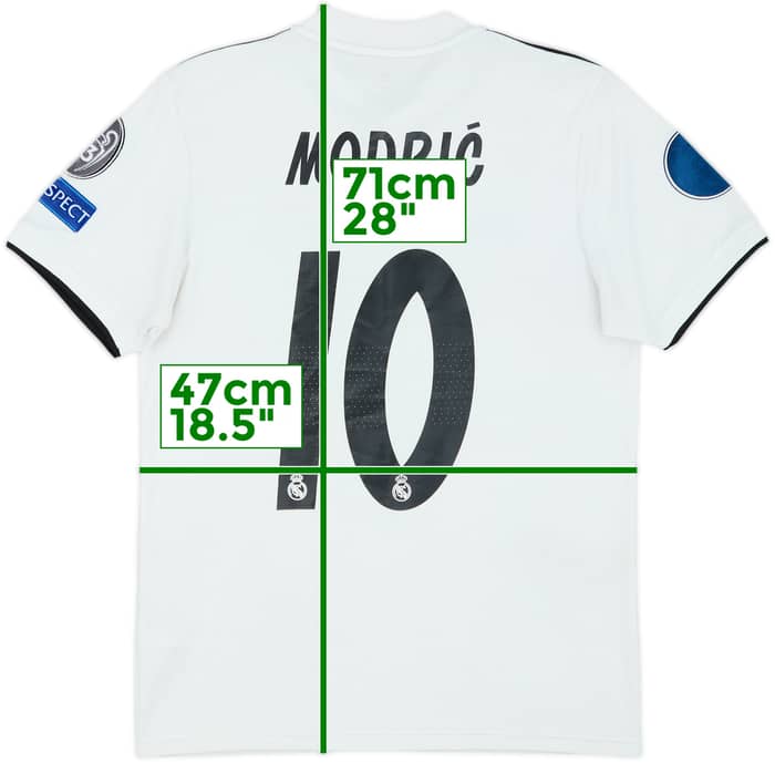 2018-19 Real Madrid Home Shirt Modric #10 - 5/10 - (S)