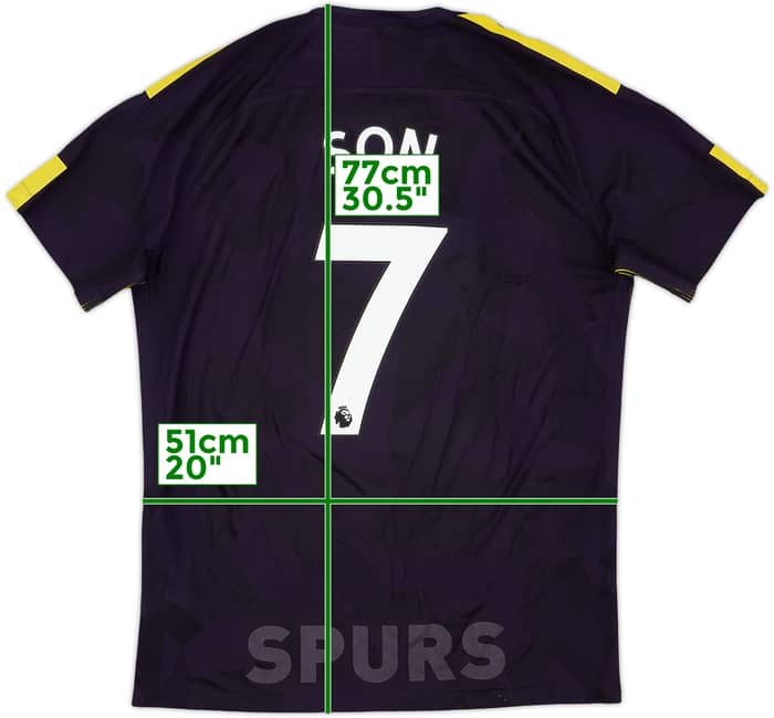 2017-18 Tottenham Authentic Third Shirt Son #7 - 8/10 - (L)