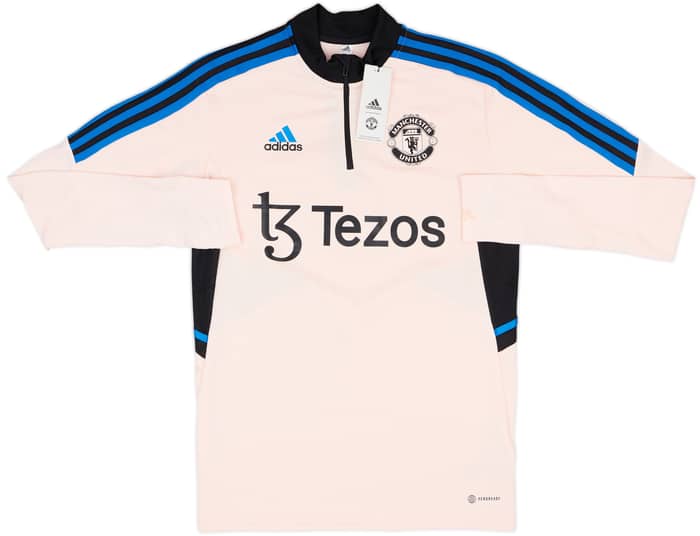 2022-23 Manchester United adidas 1/4 Zip Drill Top (S)