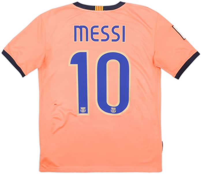 2009-10 Barcelona Away Shirt Messi #10 - 4/10 - (XL.Boys)
