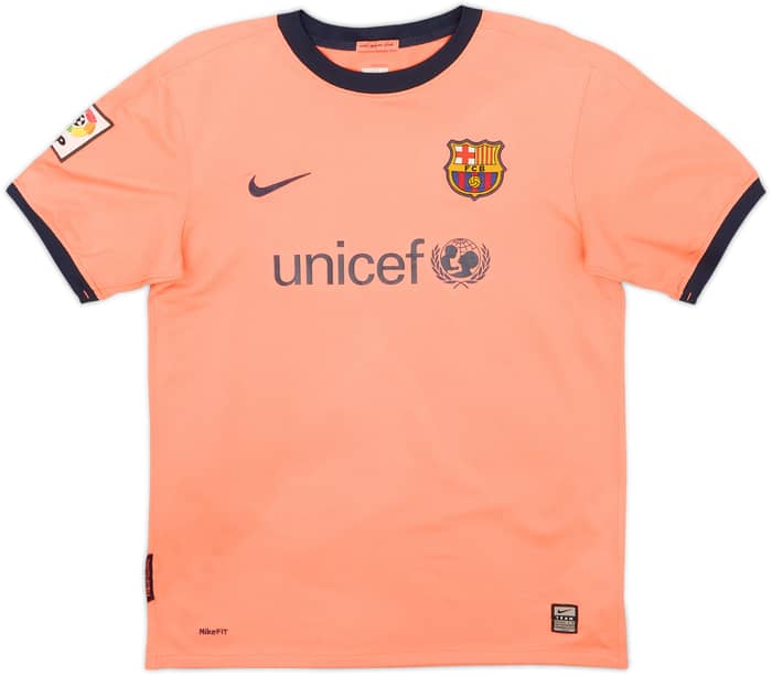 2009-10 Barcelona Away Shirt Messi #10 - 4/10 - (XL.Boys)