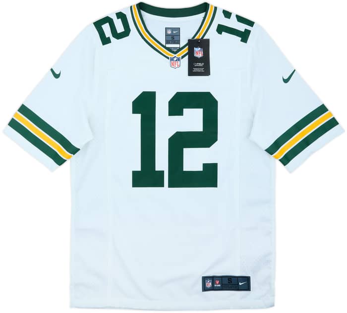 2012-22 Green Bay Packers Rodgers #12 Nike Game Away Jersey (S)