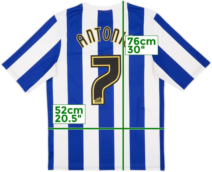 2013-14 Sheffield Wednesday Home Shirt Antonio #7 - 7/10 - (L)