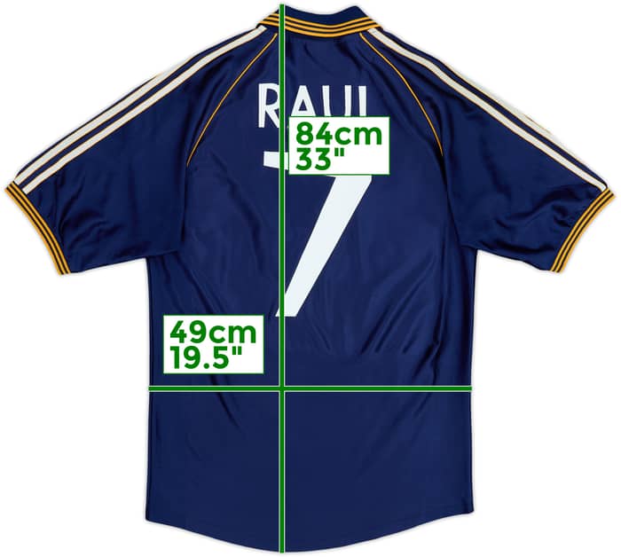 1998-99 Real Madrid Third Shirt Raul #7 - 8/10 - (M)