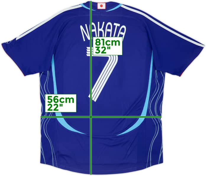 2006-08 Japan Home Shirt Nakata #7 - 7/10 - (L)