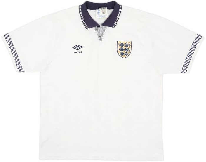 1990-92 England Home Shirt - 7/10 - (L)