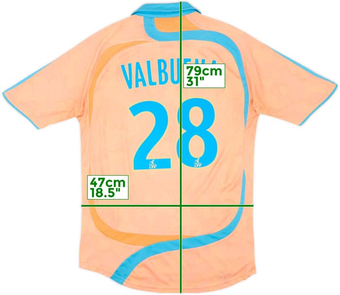 2007-08 Olympique Marseille Third Shirt Valbuena #28 - 6/10 - (L)