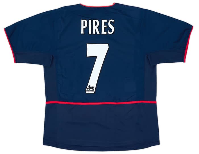 2002-04 Arsenal Away Shirt Pires #7 - 8/10 - (L)