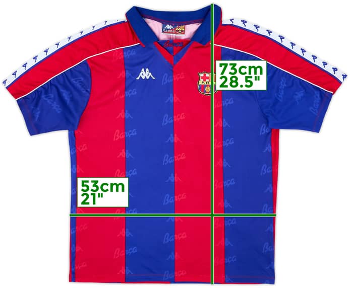 1992-95 Barcelona Camiseta Local - 5/10 - (M)