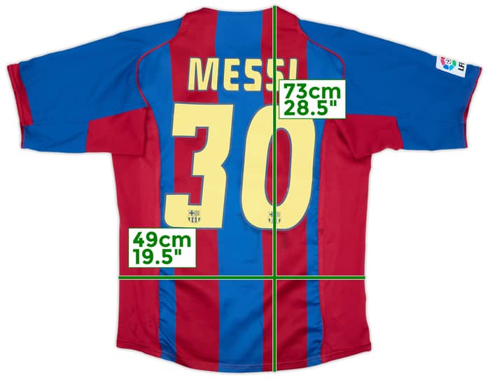 2004-05 Barcelona Home Shirt Messi #30 - 9/10 - (M)