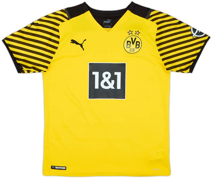2021-22 Borussia Dortmund Home Shirt Haaland #9 - 8/10 - (S)
