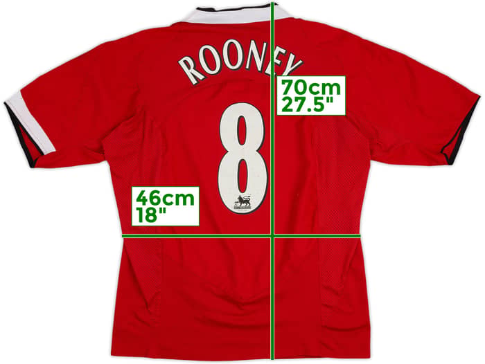 2004-06 Maillot domicile Manchester United Rooney #8 - 6/10 - (S)