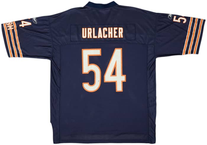 2002-04 Chicago Bears Urlacher #54 Reebok On Field Home Jersey - 6/10 - (XL)