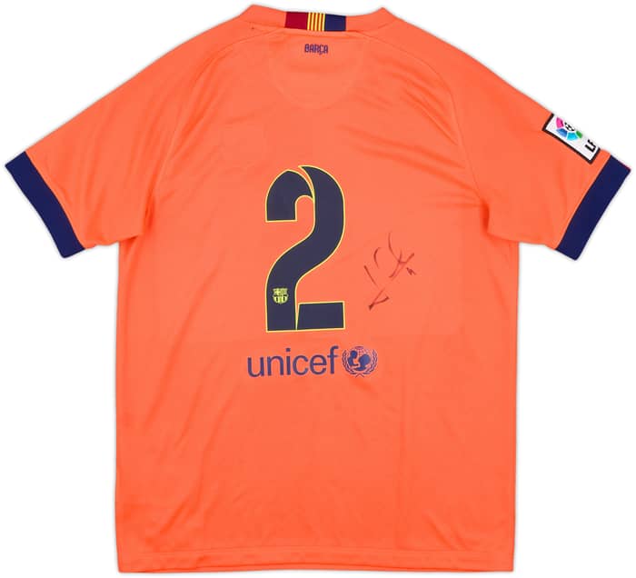 2014-15 Barcelona Away Shirt #2 - 5/10 - (XL.Boys)